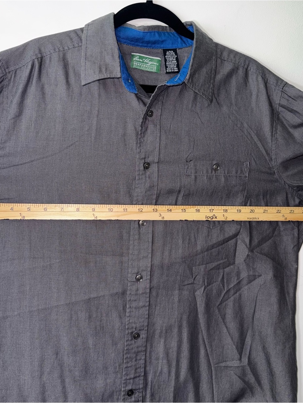 Ben Hogan Men's performance golf collection Short-Sleeve Button-Down Shirt - Picture 8 of 8